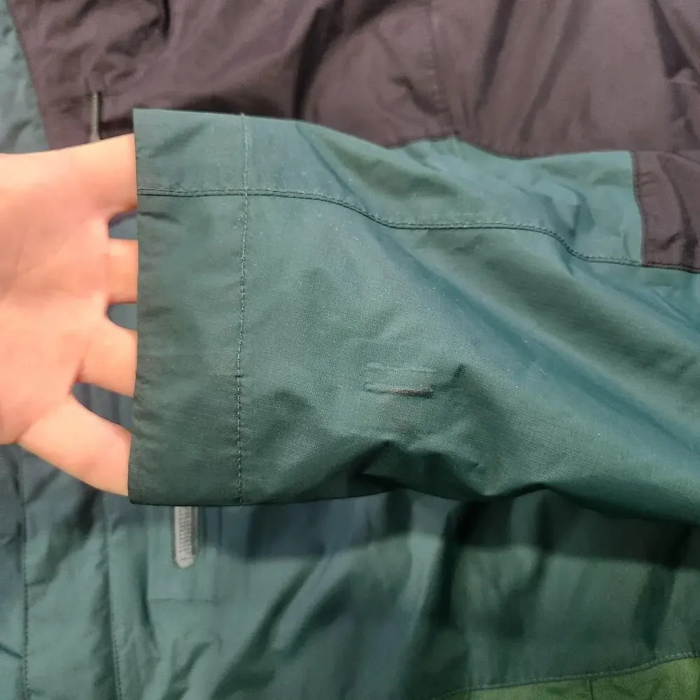 LL Bean Jacket Mens‎ Large Green TEK 2 Waterproof Hooded PrimaLoft Outdoor Coat